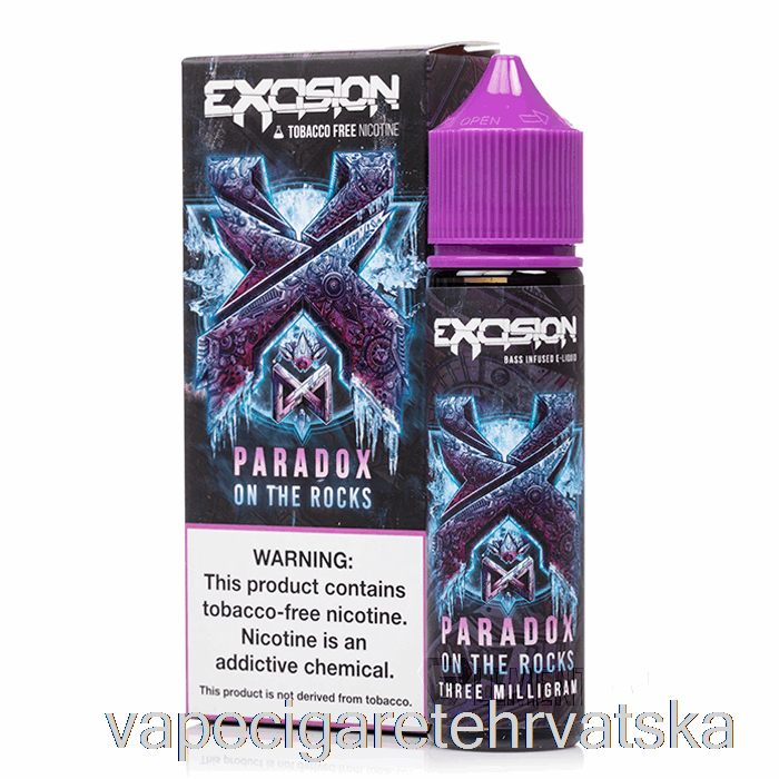 Vape Cigarete Paradox On The Rocks - Ekscizija - Alt Zero - 60ml 3mg